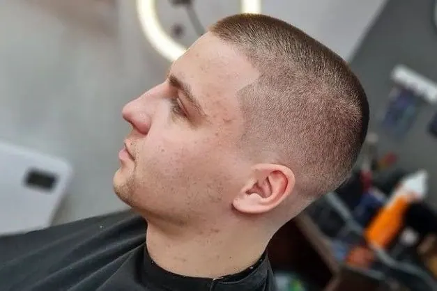 A skin fade at John's Barbers
